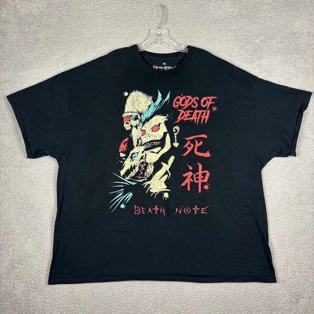 Death Note God's Of Death T-shirt Large Men’s 4XL Black Anime Grunge Streetwear